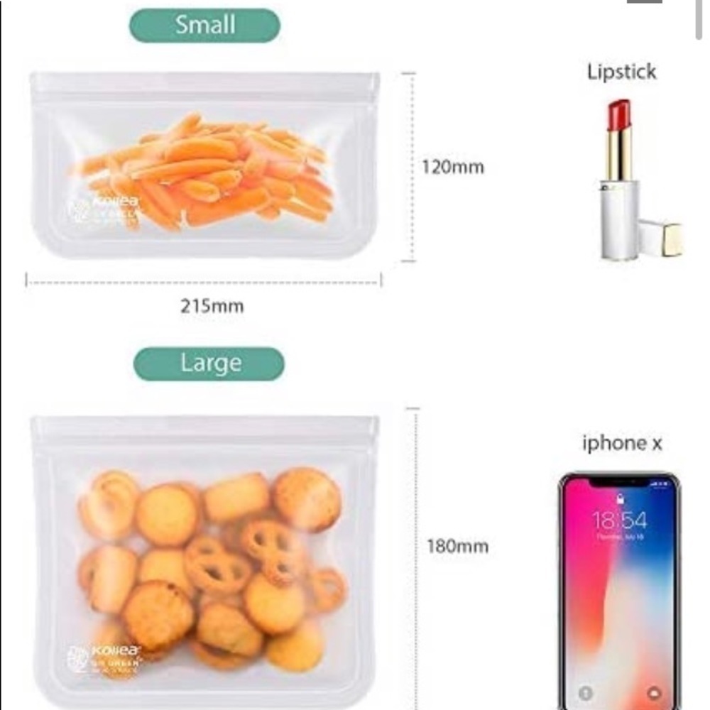 Kollea Go Green Reusable Lunch Storage Bags